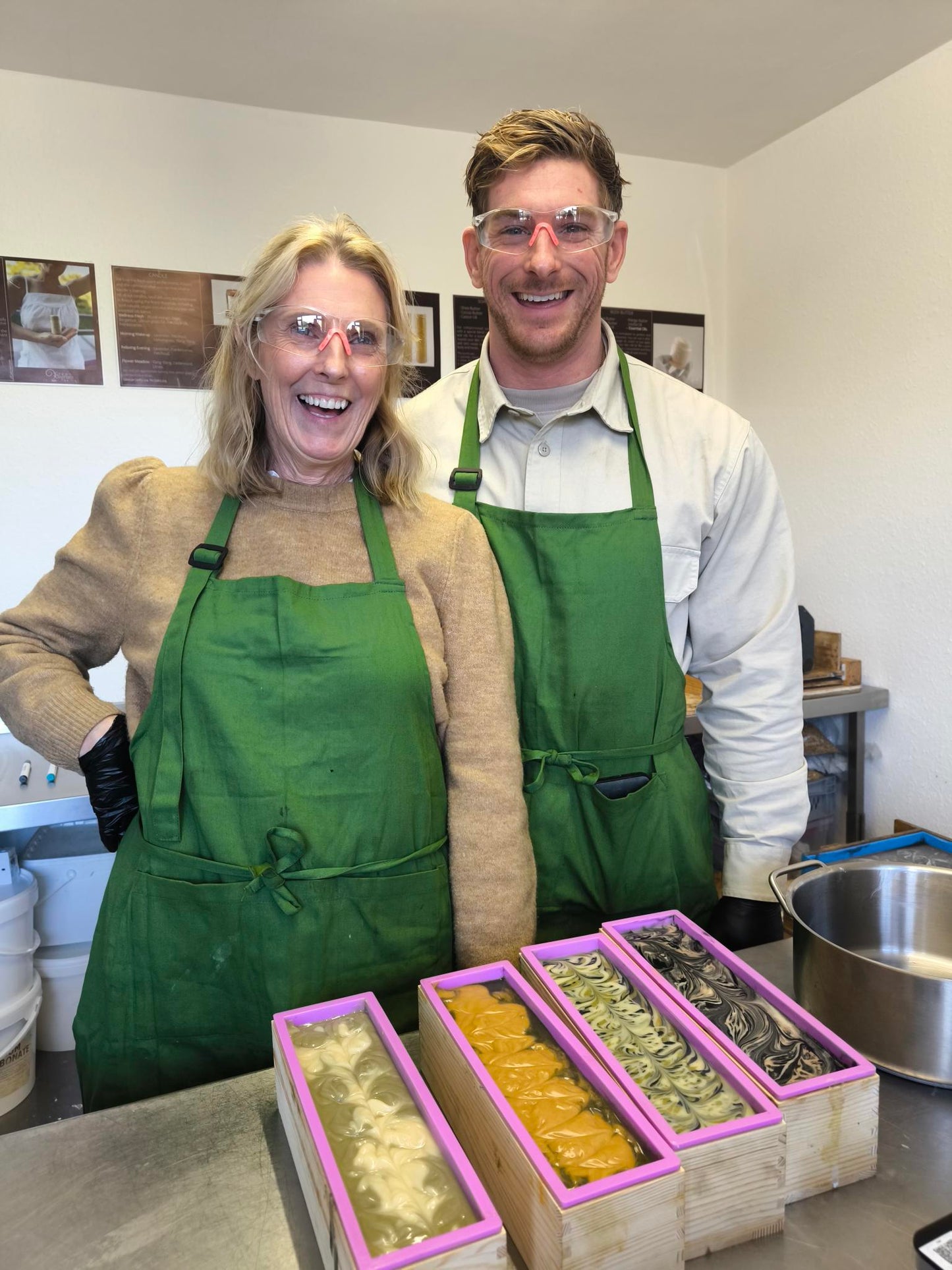 Natural Soap Making Class with our Founder