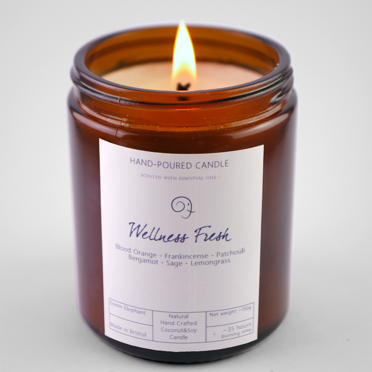Glass Candle - Wellness Fresh