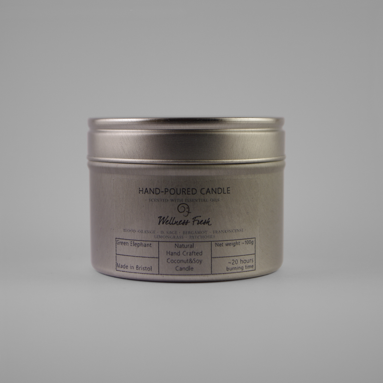 Tin Candle - Wellness Fresh