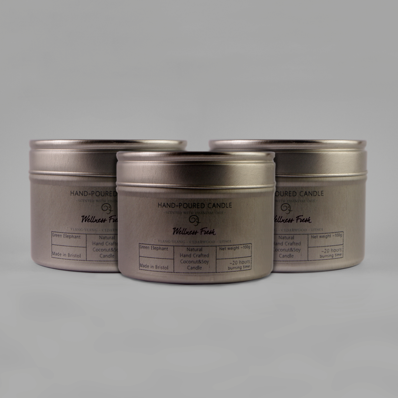 Tin Candle - Wellness Fresh
