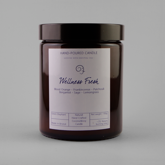 Glass Candle - Wellness Fresh