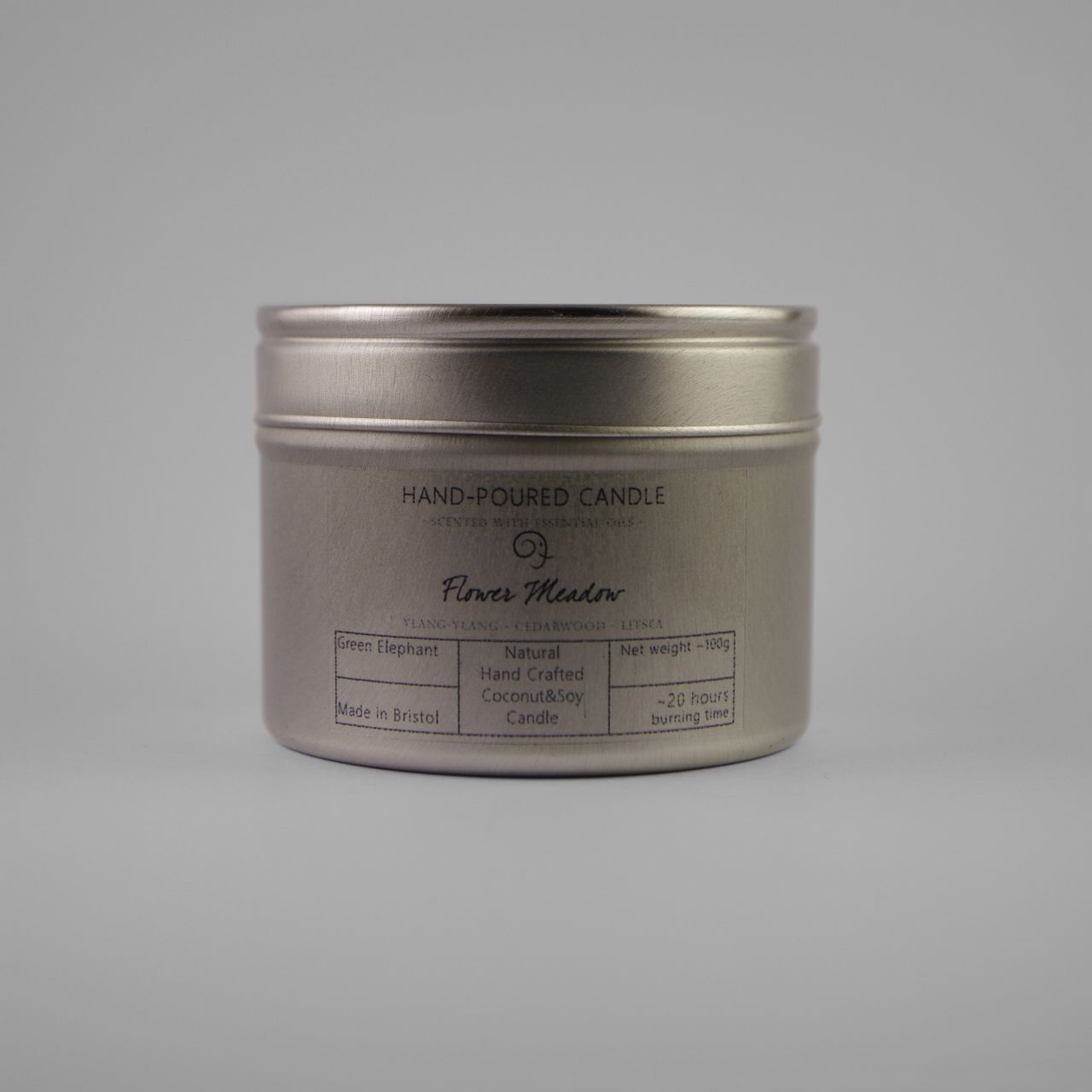Tin Candle - Flower Meadow