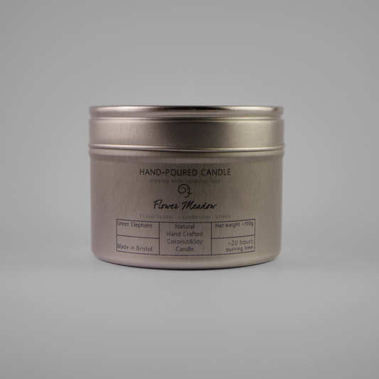Tin Candle - Flower Meadow