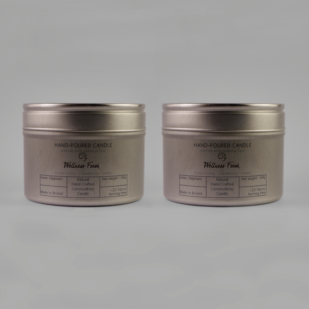 Tin Candle - Wellness Fresh
